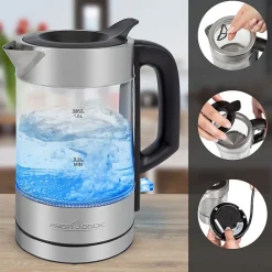 Bouilloire électrique en verre 0,5L Proficook PC-WKS1228G