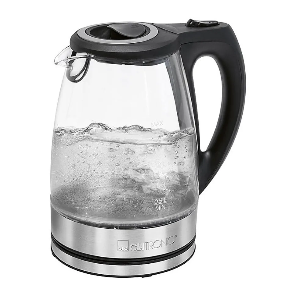 Bouilloire électrique en verre 1,5L 2200W Clatronic WKS 3744G