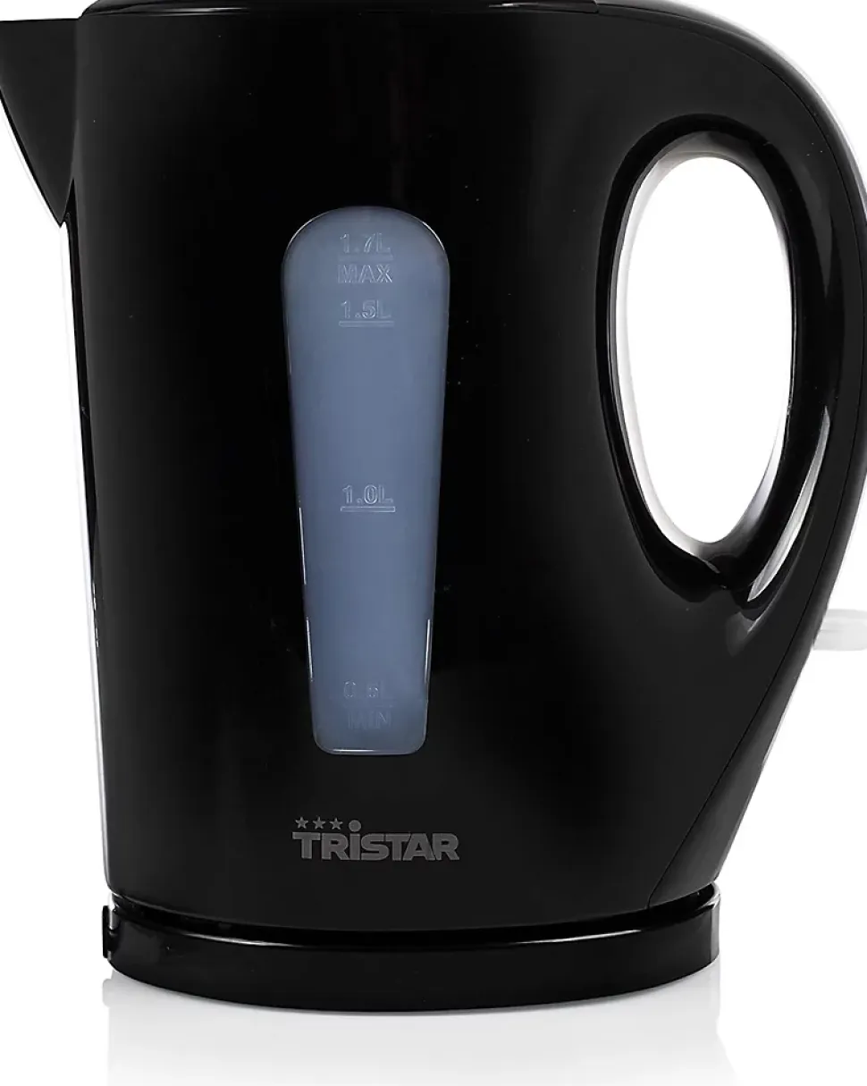 Bouilloire électrique 1,7L 2200W, arrêt automatique Noir