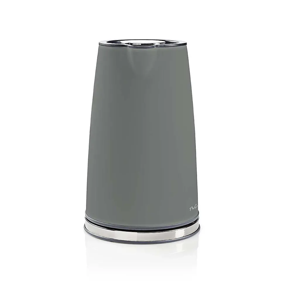 Bouilloire Électrique 1,7L Acier Gris 2200W Protection contre ébullition NEDIS