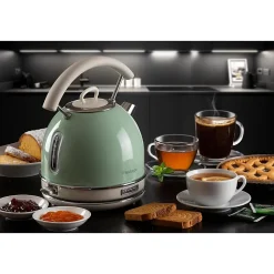 Bouilloire électrique 1,7L Acier Vert vintage ARIETE