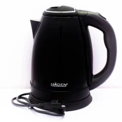 Bouilloire électrique 1.8L inox sans fil Noir Hagen HA5525-BLK