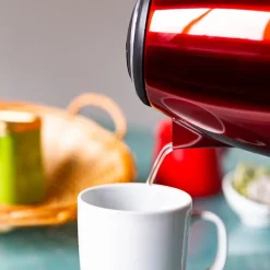 Bouilloire électrique 1.8L inox sans fil Rouge Hagen HA5525-RED