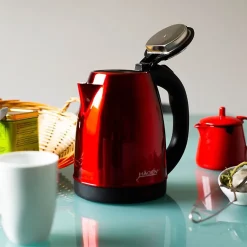 Bouilloire électrique 1.8L inox sans fil Rouge Hagen HA5525-RED