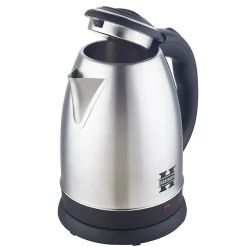 Bouilloire électrique 1.8L inox sans fil argent Herzberg HG5011-SIL