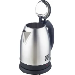 Bouilloire électrique 1.8L inox sans fil argent Herzberg HG5011-SIL