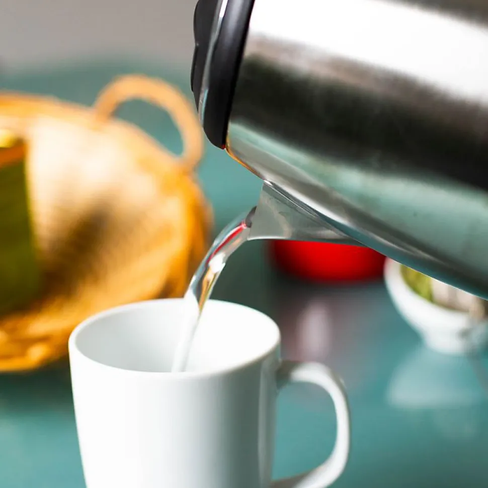 Bouilloire électrique 1.8L inox sans fil Silver Hagen HA5525-SIL