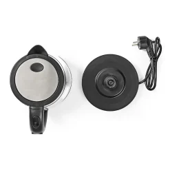 Bouilloire Électrique 1,7L Verre Transparent 2200W Protection contre l'ébullition NEDIS