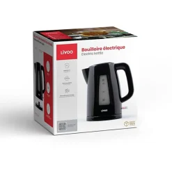 Bouilloire électrique sans fil 1.7 L noire