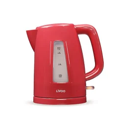 Bouilloire électrique sans fil 1.7 L rouge