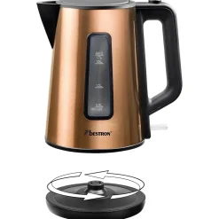 Bouilloire sans fil 1.7l 2200w Bestron AWK1000CO copper collection
