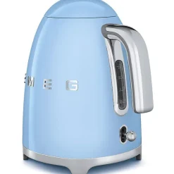 Bouilloire sans fil 1.7l 2400w bleu azur Smeg KLF03PBEU années 50
