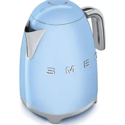 Bouilloire sans fil 1.7l 2400w bleu azur Smeg KLF03PBEU années 50