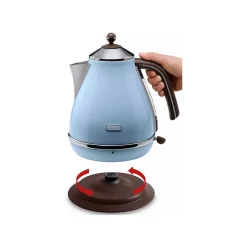 Bouilloire sans fil 1.7l 2000w bleu ciel Delonghi KBOV2001.AZ icona vintage