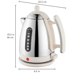 Bouilloire sans fil 1.5l 3000w crème Dualit 72023 lite jug