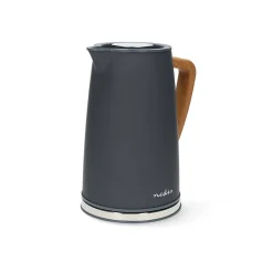 Bouilloire sans fil 1.7l 2200w gris Nedis KAWK510EGY