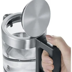 Bouilloire sans fil 0.5l 1100w inox brossé/noir Severin 3472