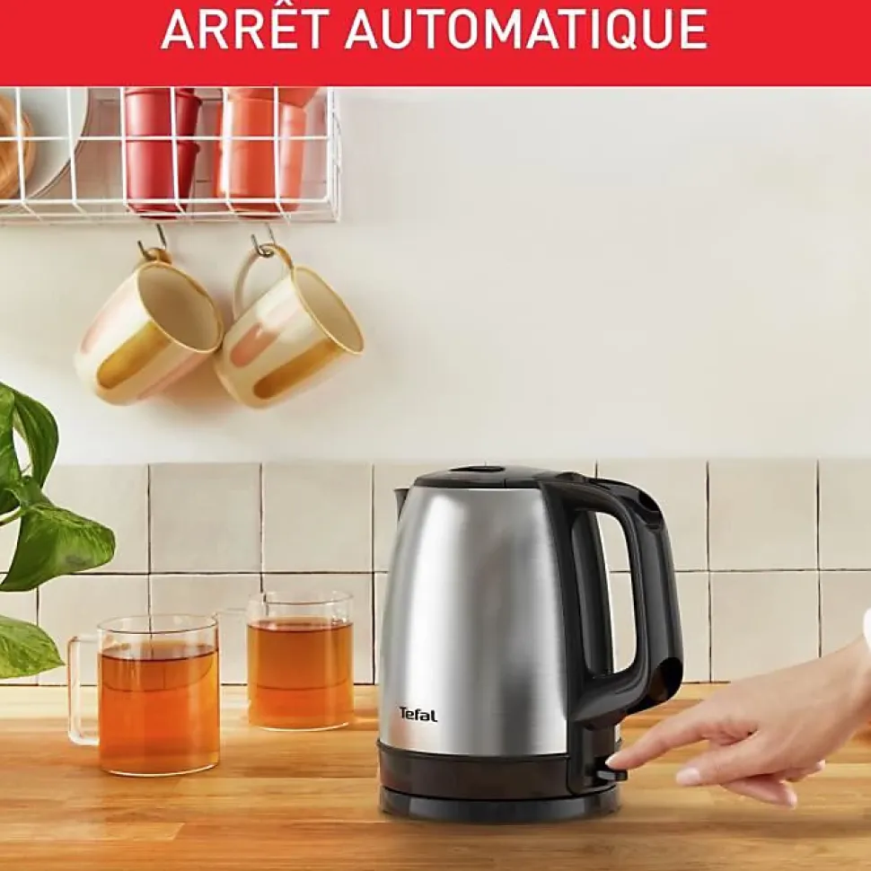 Bouilloire sans fil 1.7l 2400w inox Tefal KI150D10