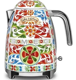 Bouilloire sans fil 1.7l 2400w multicolore Smeg KLF03DGEU années 50 dolce & gabbana