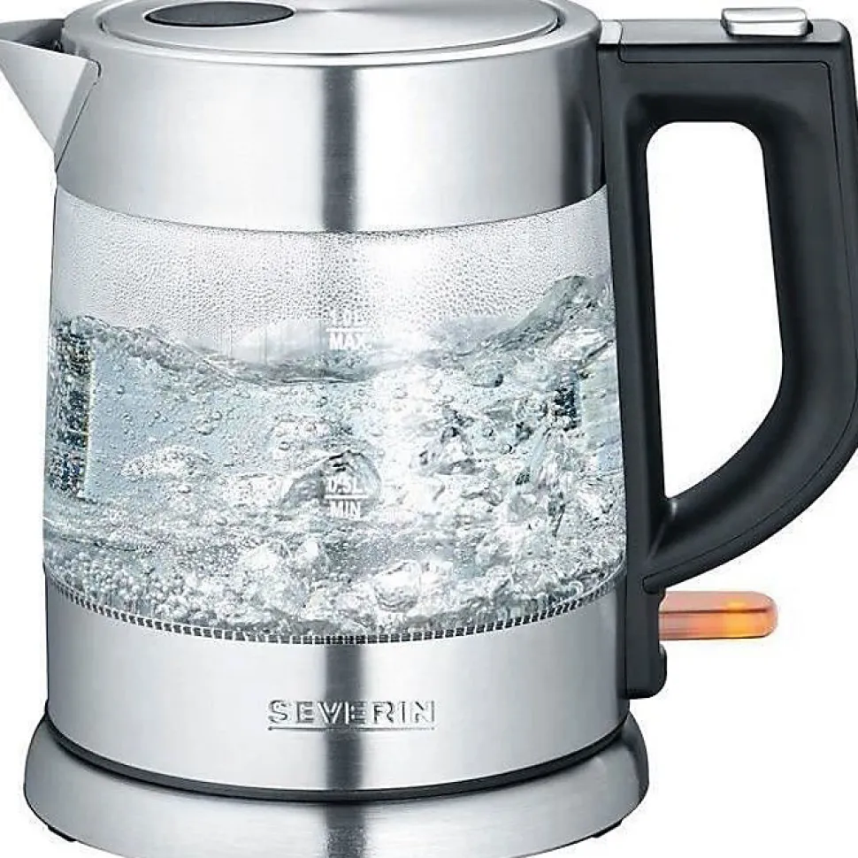 Bouilloire sans fil 1l 2200w verre/inox Severin WK3468