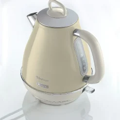 Bouilloire Vintage 1L Beige - ARIETE - 1630W - Sans fil - Système anti-calcaire