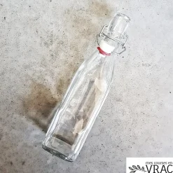 Bouteille en verre transparent - Bouchon Swing