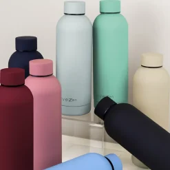 Bouteille, gourde isotherme chaud ou froid en acier inoxydable, réutilisable - 750 ml - Gris clair - Vivezen