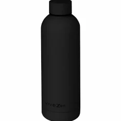 Bouteille, gourde isotherme chaud ou froid en acier inoxydable, réutilisable - 750 ml - Noir - Vivezen