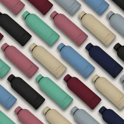 Bouteille, gourde isotherme chaud ou froid en acier inoxydable, réutilisable - 750 ml - Noir - Vivezen