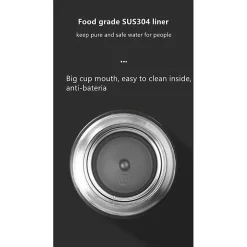 Bouteille isotherme en acier inoxydable 500ml Herzberg HG04210-BLK