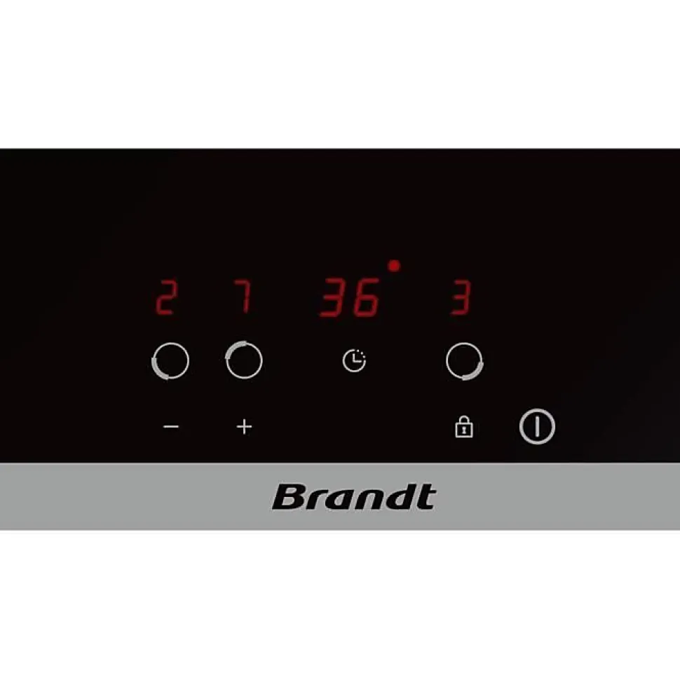 BRANDT Table vitrocéramique 3 foyers BPV6320B
