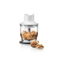 BRAUN Mixeur plongeant avec hachoir Omelette - MQ3025WH - Blanc et Bleu