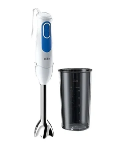 BRAUN MQ3000WH Mixeur plongeant Smoothie Plus - Blanc et Bleu