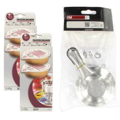 Brûleur à alcool et 4 coupelles d'alcool gélifié Fackelmann