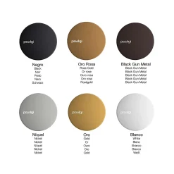 Cache bonde évier 90 mm finition black gun metal Poalgi