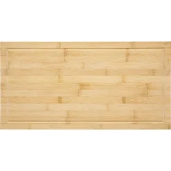 Cache plaque de cuisson planche a découper en bambou 52x28x4,5 cm
