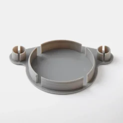 Cache-trou de charnière en plastique GoodHome gris ø35 mm, 4 pièces