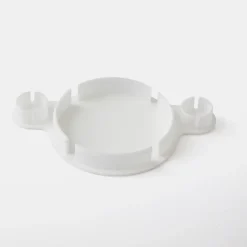 Cache-trou de charnière en plastique GoodHome blanc ø35 mm, 4 pièces