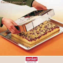Cadre à gâteau réglable 27 à 52 cm Zenker Smart Pastry