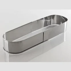 Cadre à pâtisserie ovale en inox extensible 27 à 40 cm Lares 6011-1