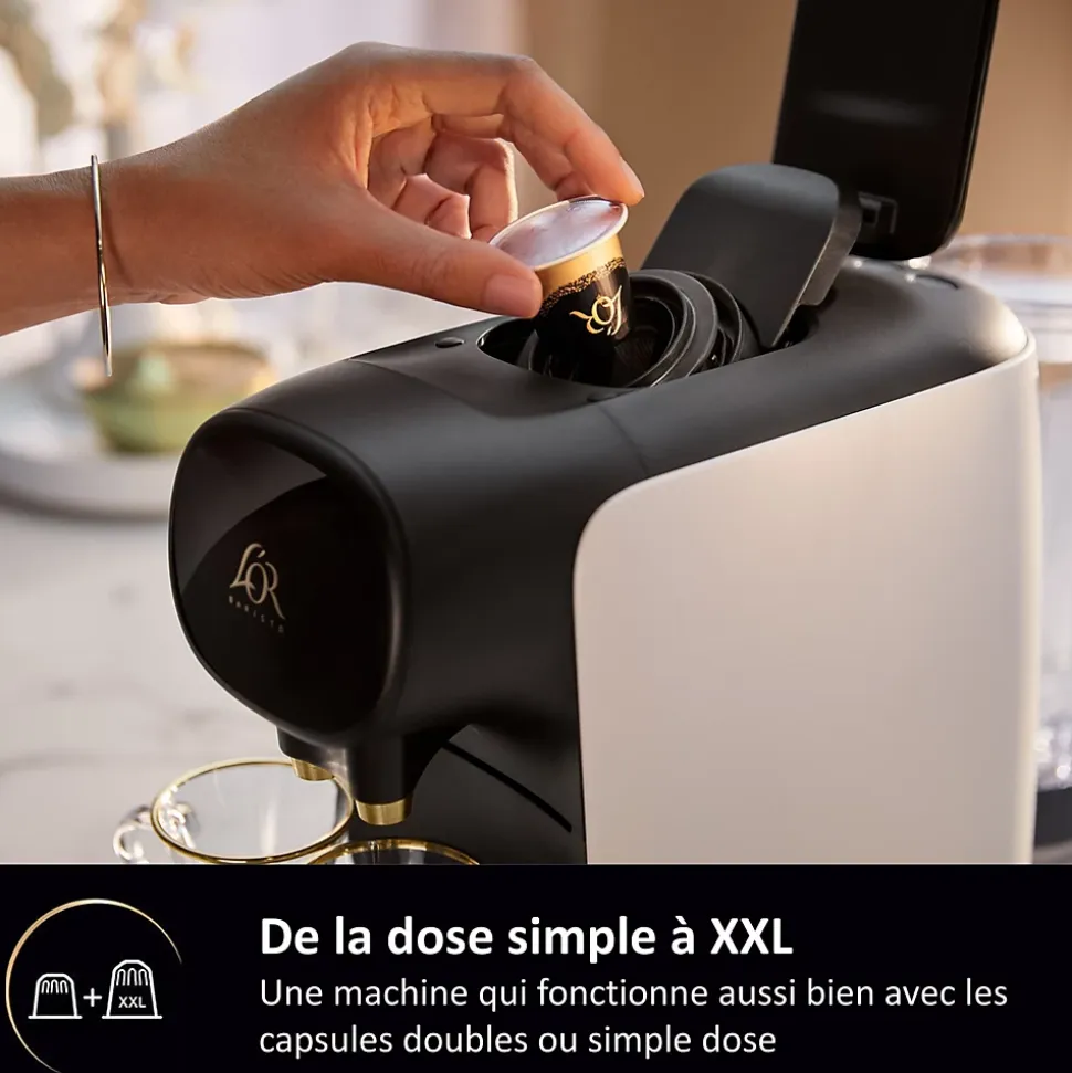 Cafetiere a dosette - PHILIPS - LM9012/00 - L'Or Sublime - Blanc Satin