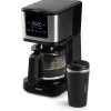 Cafetiere filtre - DOMO - DO733K - 900 W - 4 a 10 tasses - Ecran LCD - 3 intensités - Noir