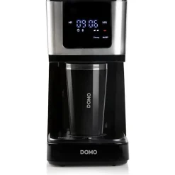 Cafetiere filtre - DOMO - DO733K - 900 W - 4 a 10 tasses - Ecran LCD - 3 intensités - Noir