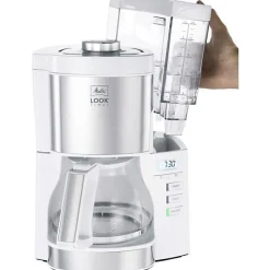 Cafetiere filtre - Melitta - Look V Timer 1025-07 - 1,25L - 10 tasses - 1080 Watts