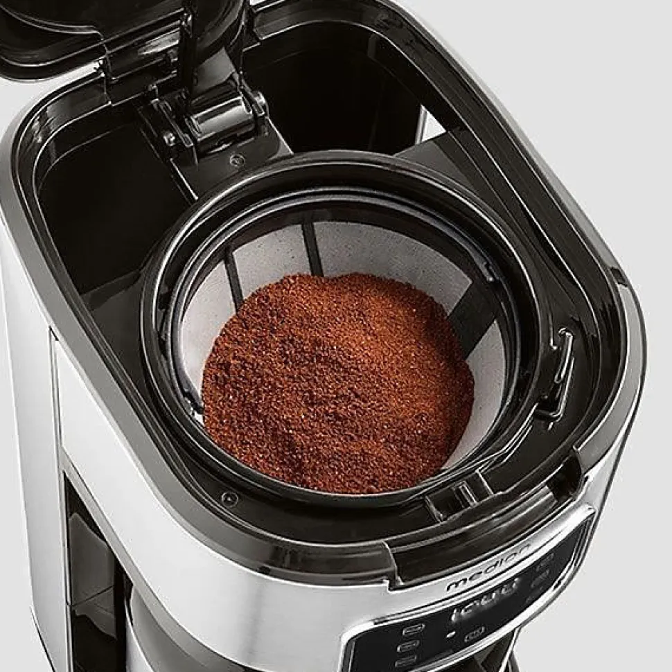 Cafetiere Filtre Digitale Isotherme - MEDION - 900W - 1,2L - Silver
