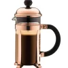 Cafetière à piston 3 tasses 0.35l cuivre Bodum 1923-18 chambord