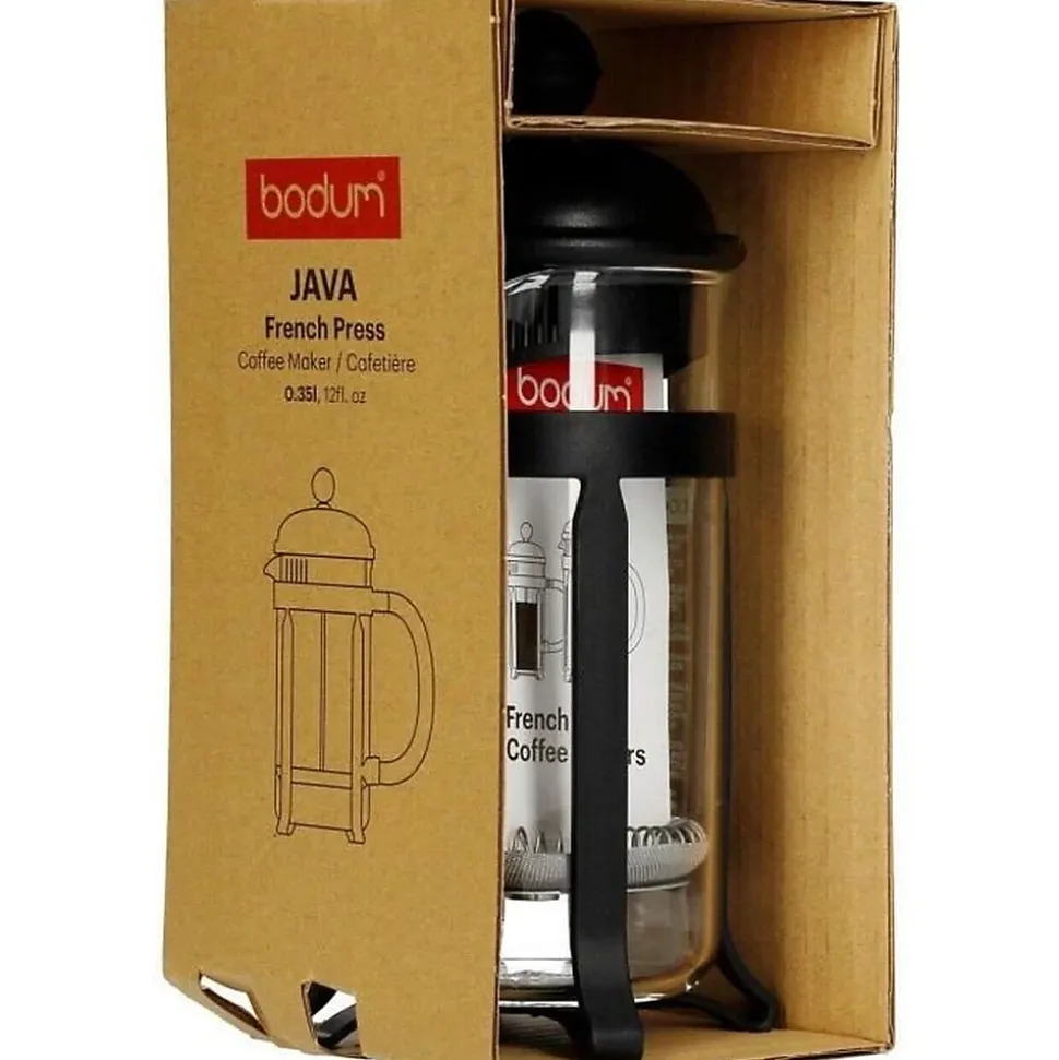 Cafetière à piston 3 tasses Java noir