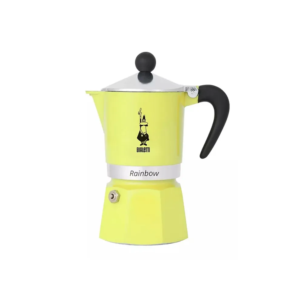 Cafetière italienne 6 tasses jaune pastel Bialetti 0006538 rainbow