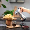 Cafetière italienne électrique acier 6 tasses