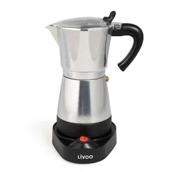 Cafetière italienne électrique acier 6 tasses